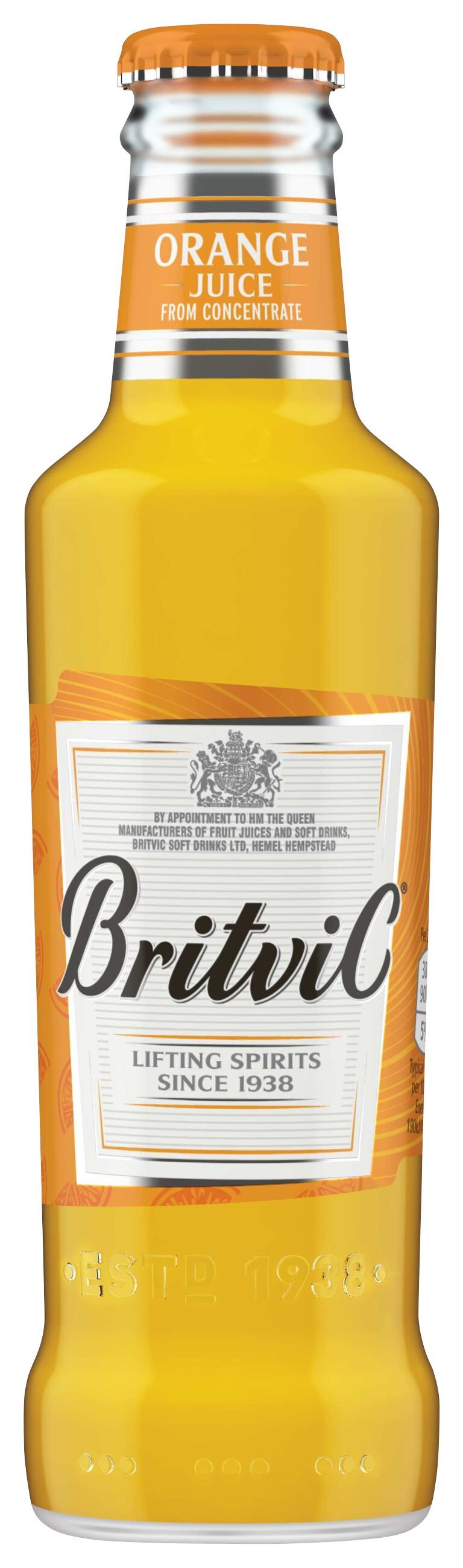 BRITVIC ORANGE JUICE CAN150X24